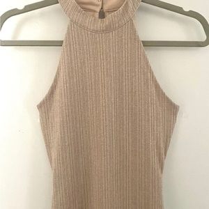 Nude Sparkly Dress
Tan Size XS